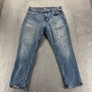 Old Navy Jeans Mens 36x30 Blue Medium Wash Cotton Stretch Athletic Fit Denim